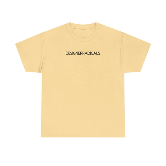 DESIGNERRADICALS TEAM T-SHIRT- BLACK LETTERS