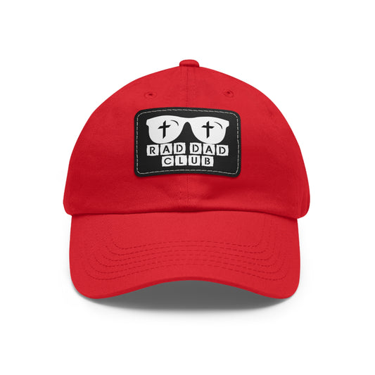 DESIGNERRADICALS RAD Dad Hat with Leather Patch (Rectangle)